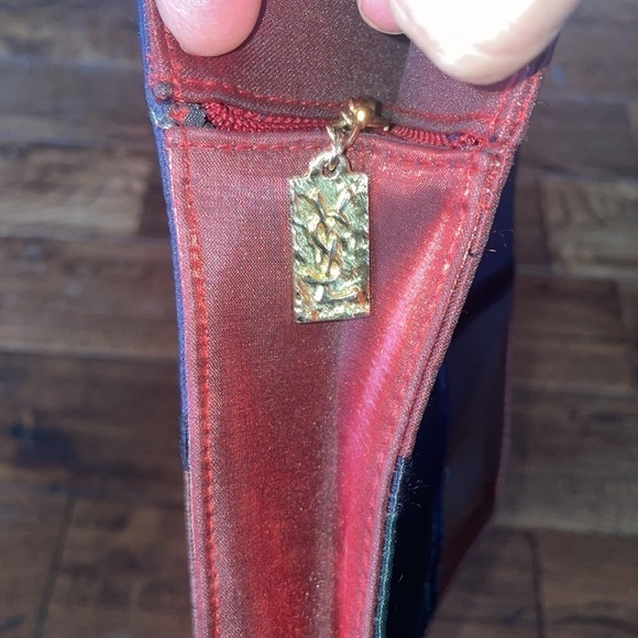 VTG Yves Saint Laurent Colorblock Mesh Make Up Bag - Picture 3 of 4